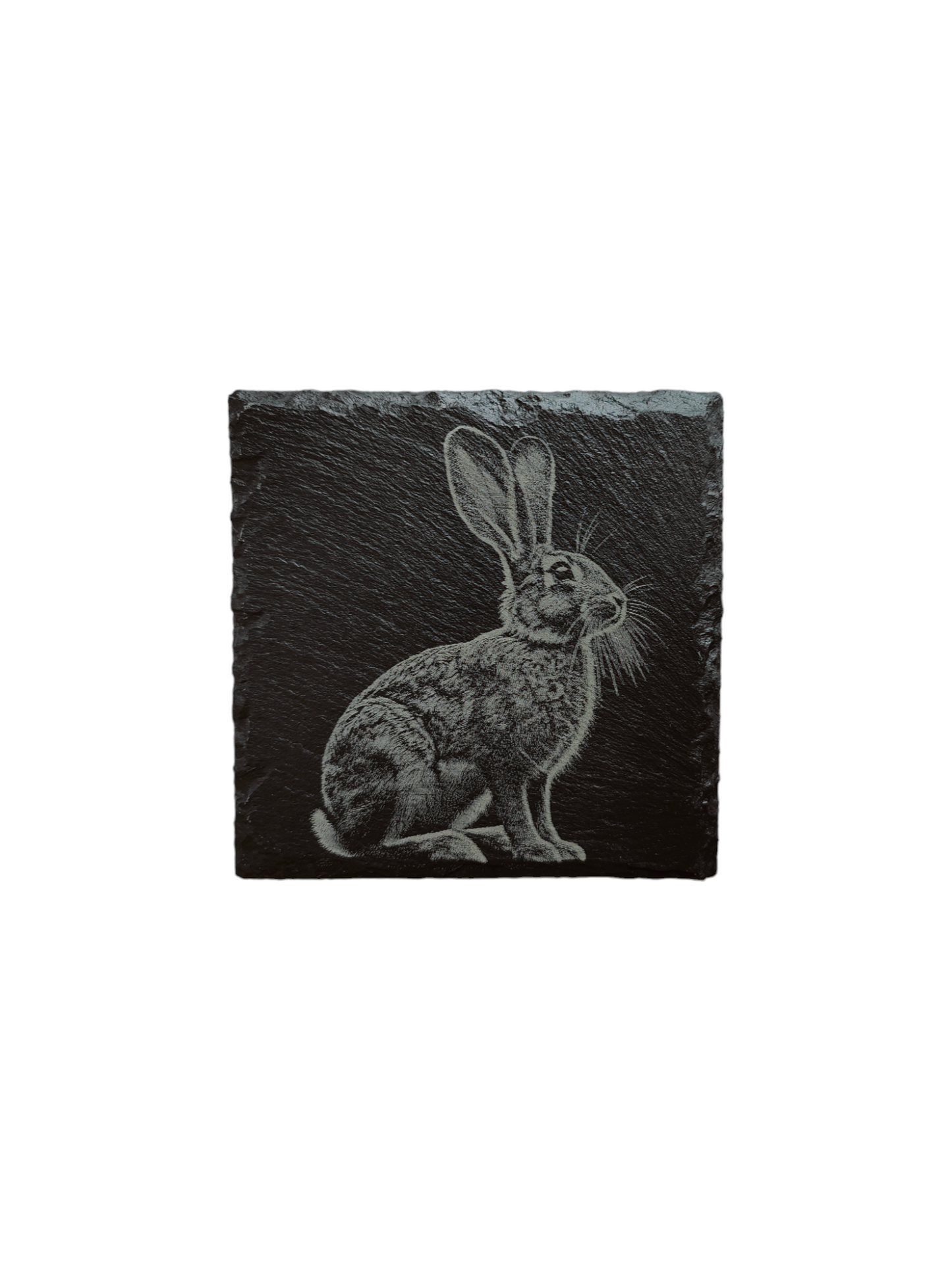 Rabbit slate coaster