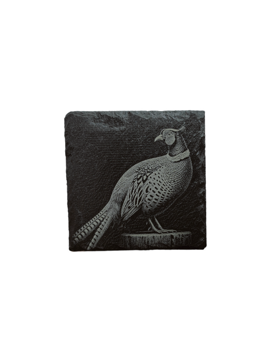 Pheasant (2) slate coaster