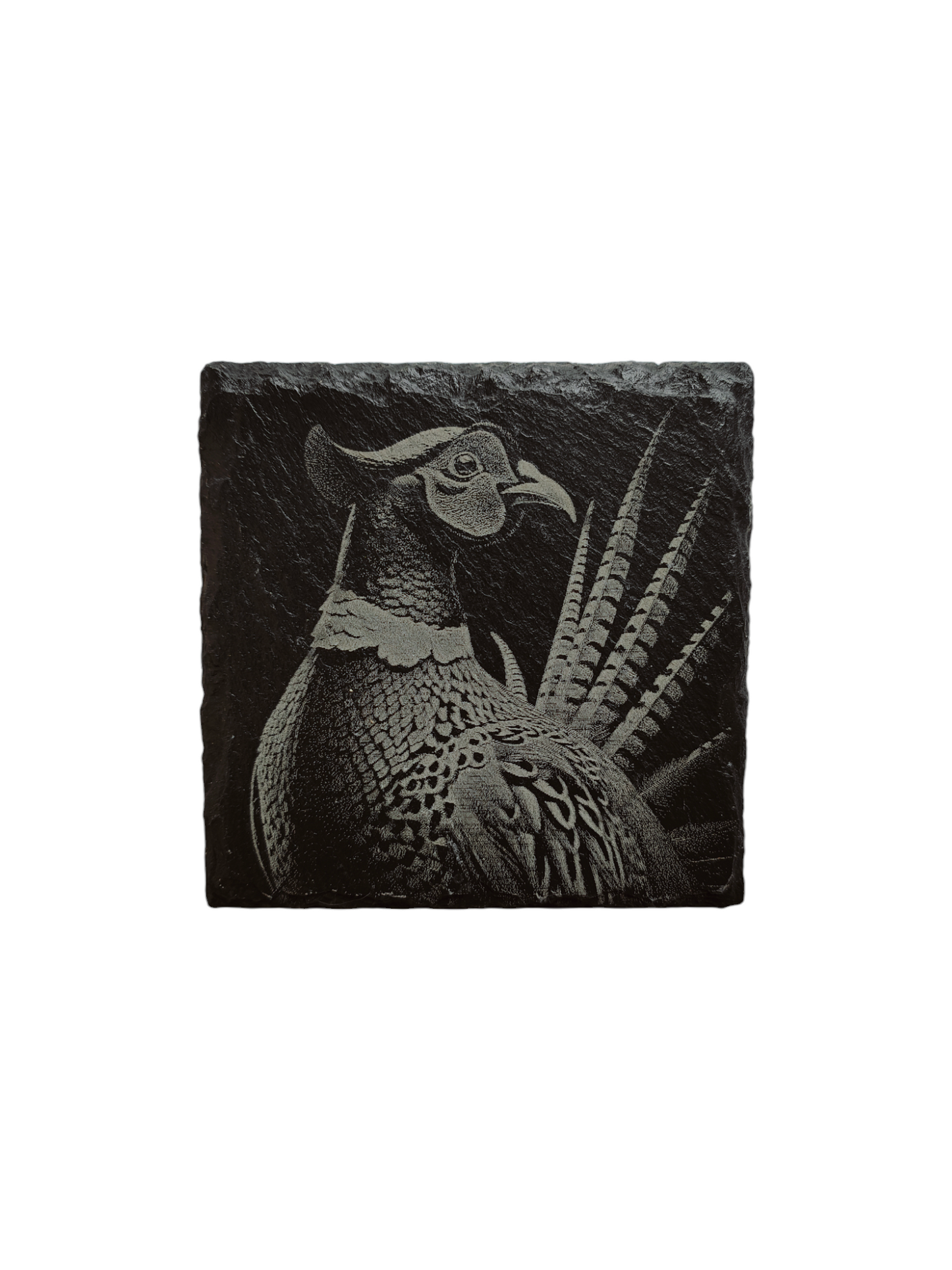 Pheasant slate coaster