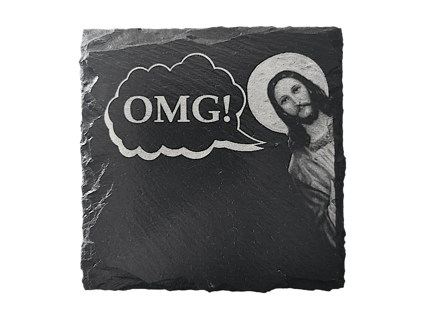 Jesus slate coaster set of 4